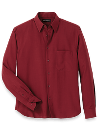 Lyocell Solid Casual Shirt - Burgundy