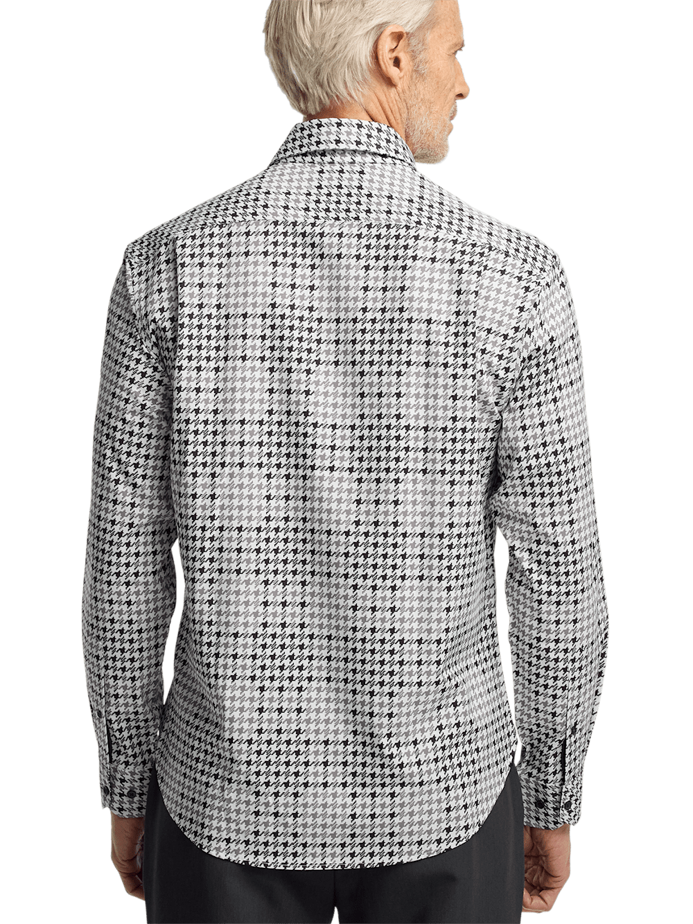 Alternate Image of Performance Stretch Houndstooth Casual Shirt-4