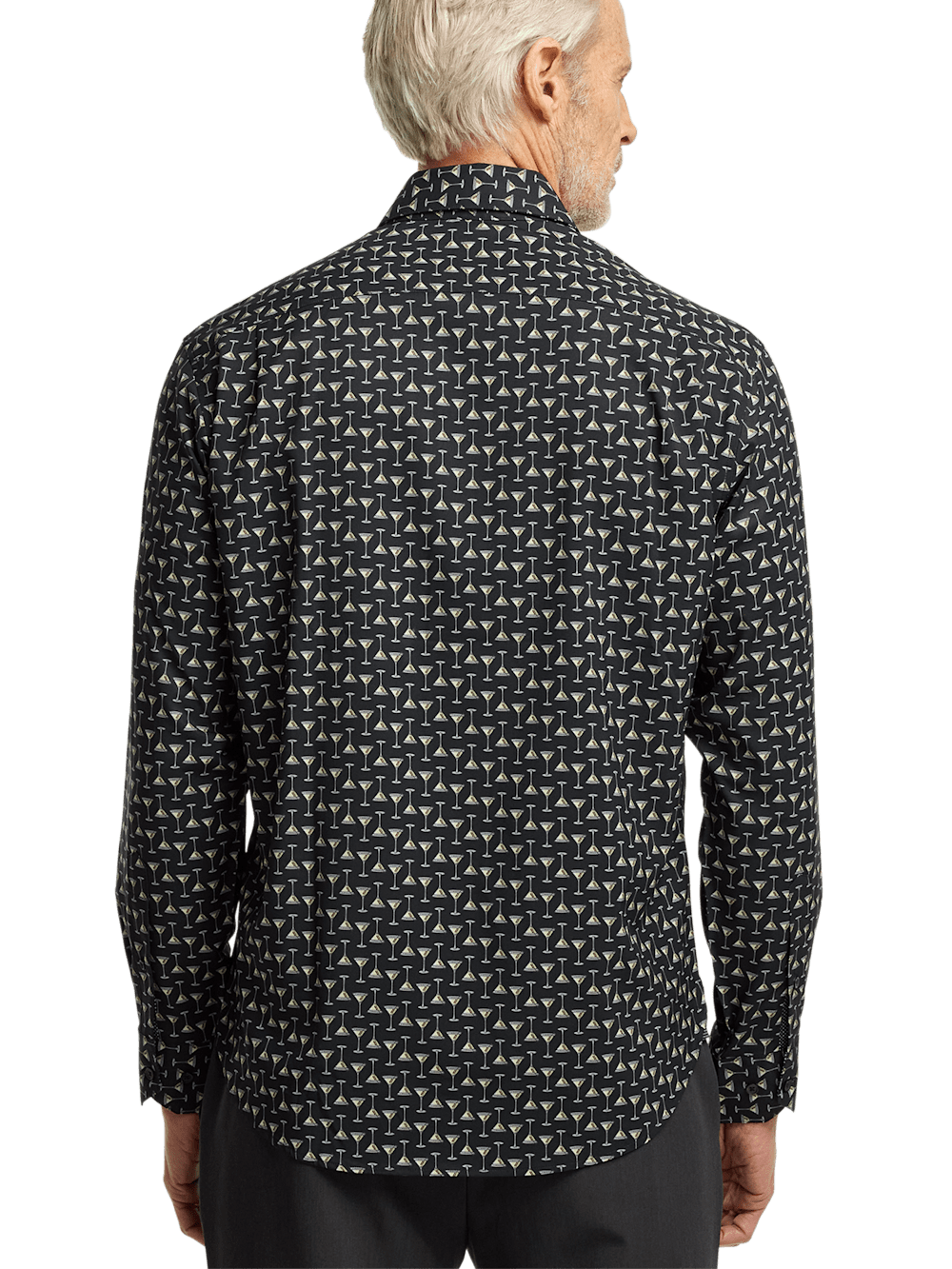 Alternate Image of Performance Stretch Martini Glasses Casual Shirt-4