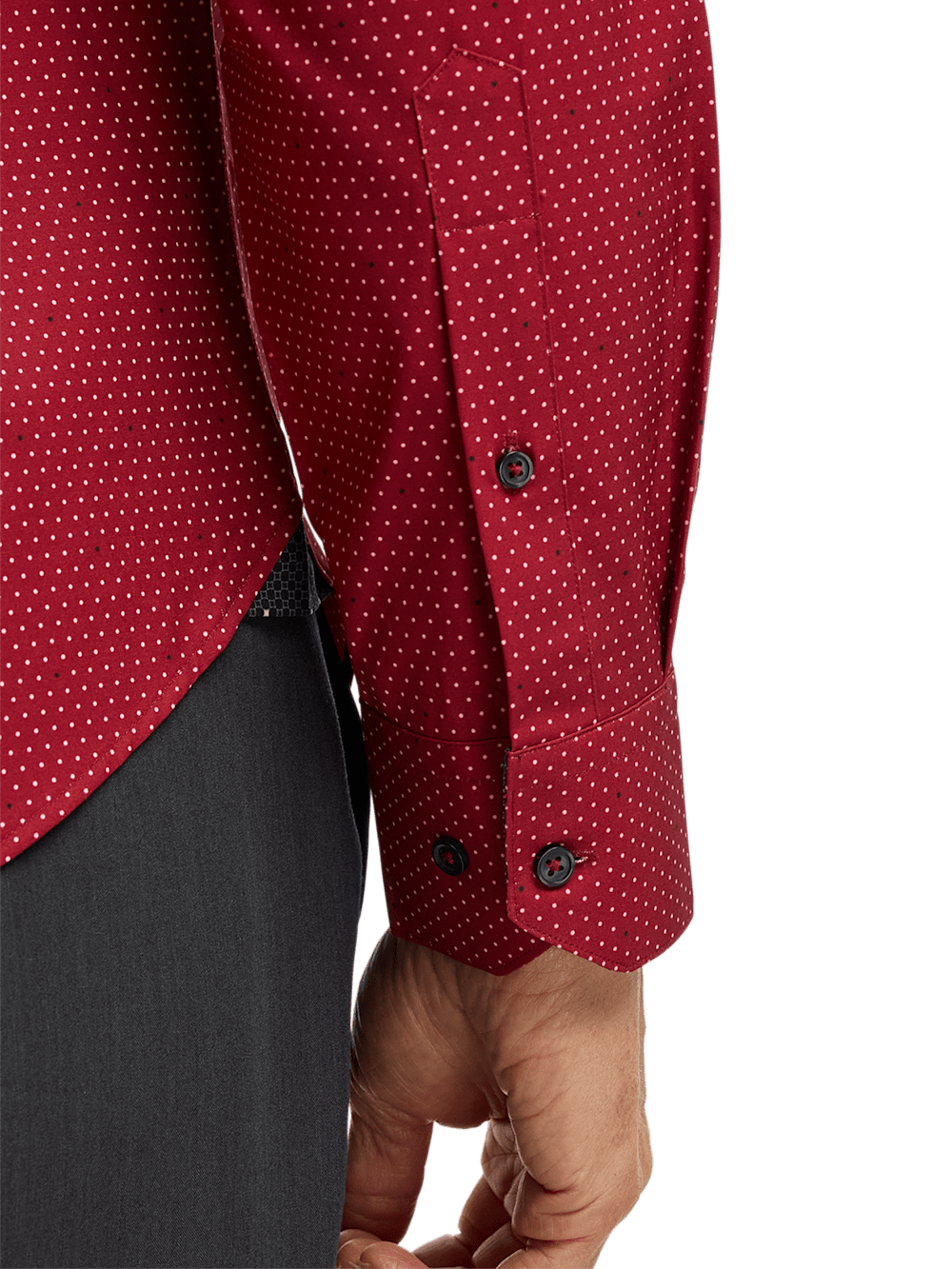 Alternate Image of Performance Stretch Dot Casual Shirt-3