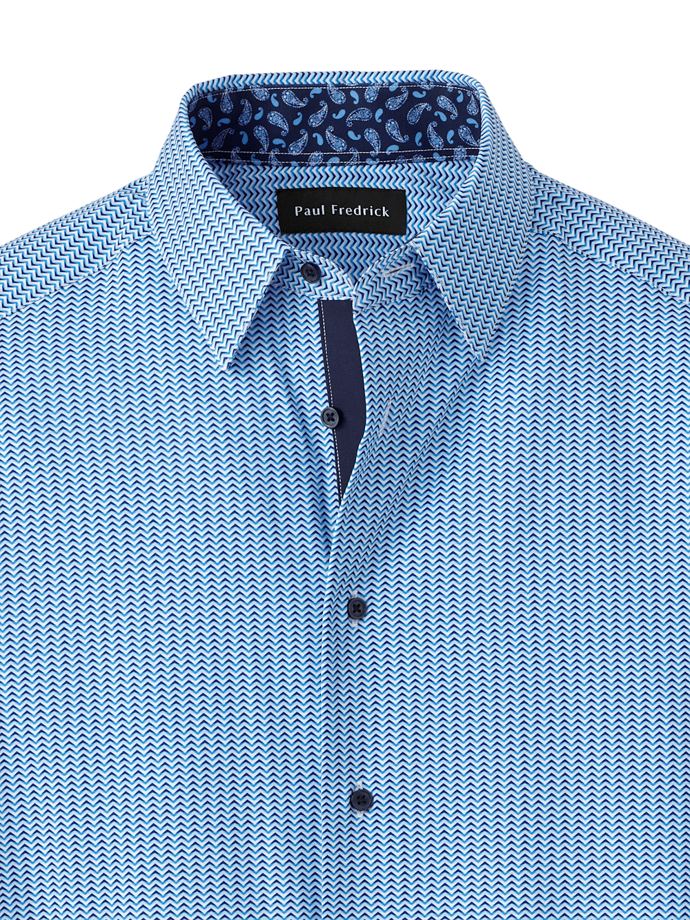 Alternate Image of Performance Stretch Chevron Stripe Casual Shirt-5