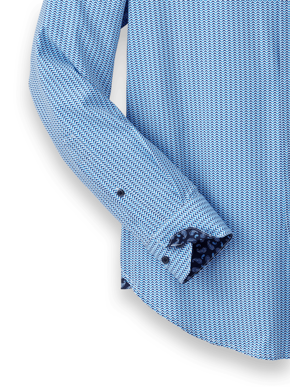 Alternate Image of Performance Stretch Chevron Stripe Casual Shirt-6