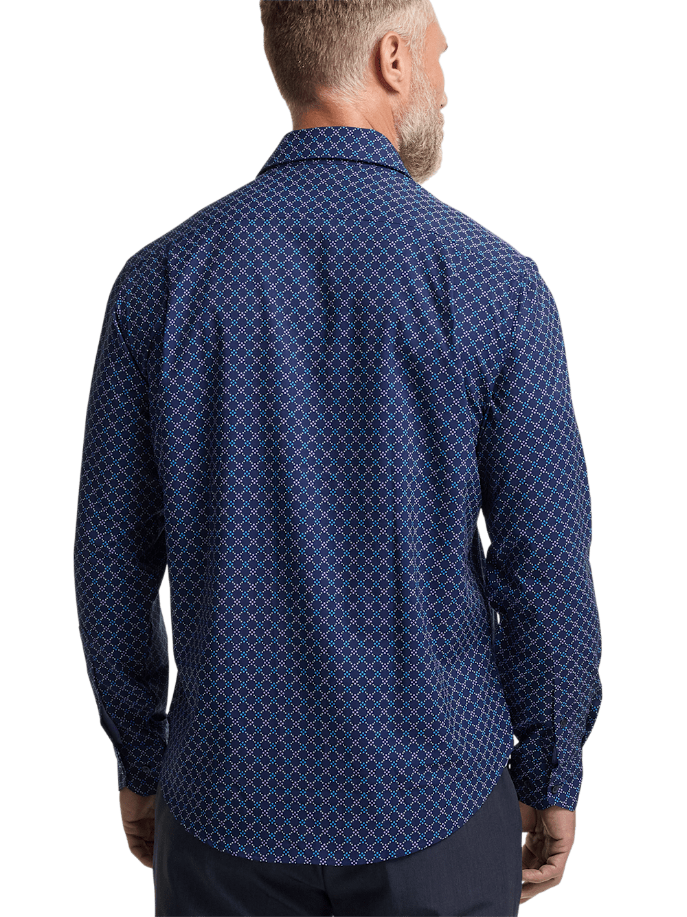 Alternate Image of Performance Stretch Geometric Casual Shirt-4