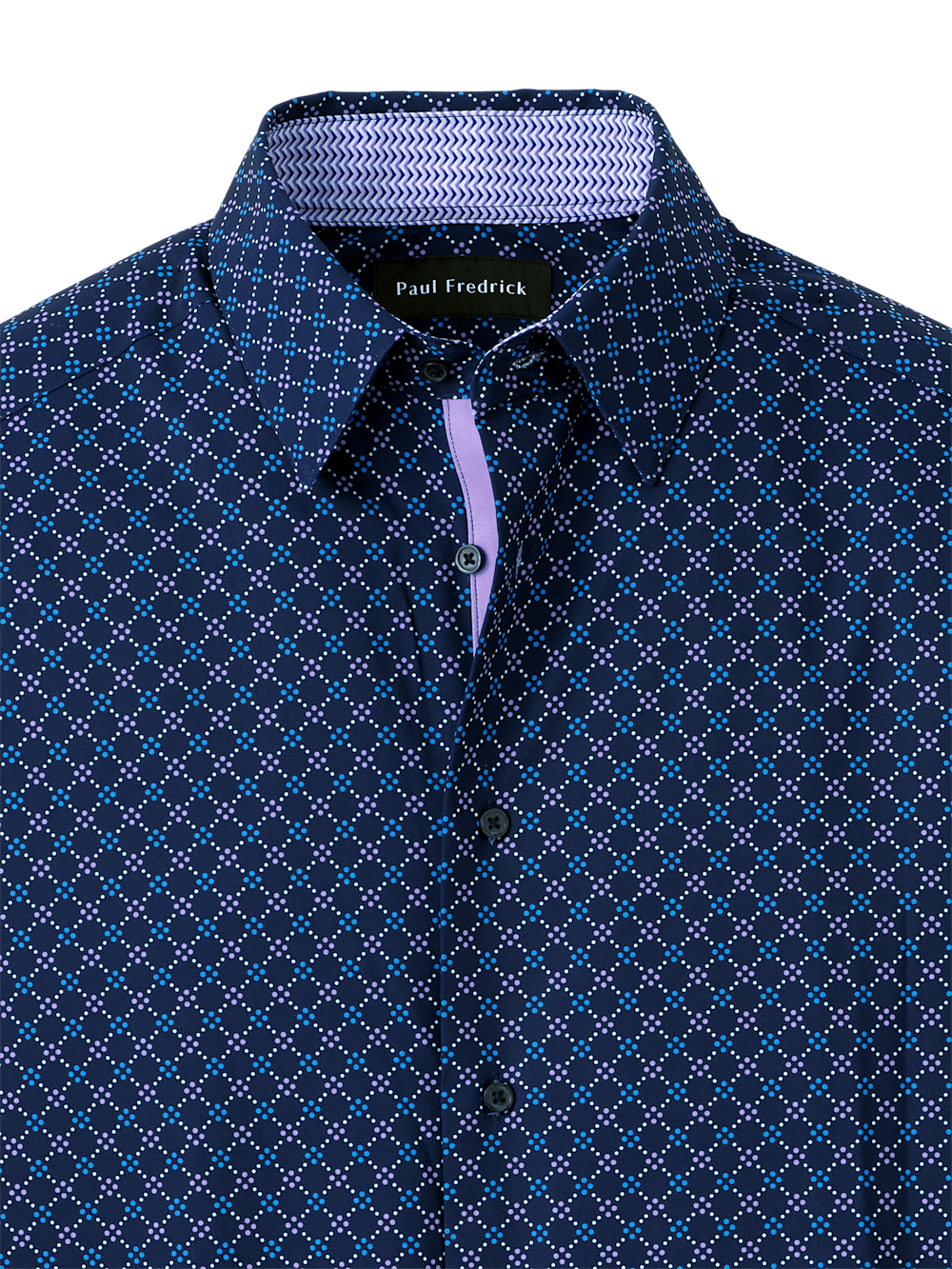 Alternate Image of Performance Stretch Geometric Casual Shirt-5