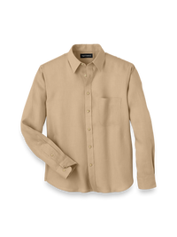 Linen Solid Casual Shirt - Tan