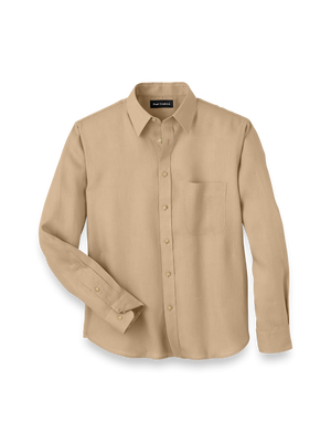Linen Solid Casual Shirt - Tan