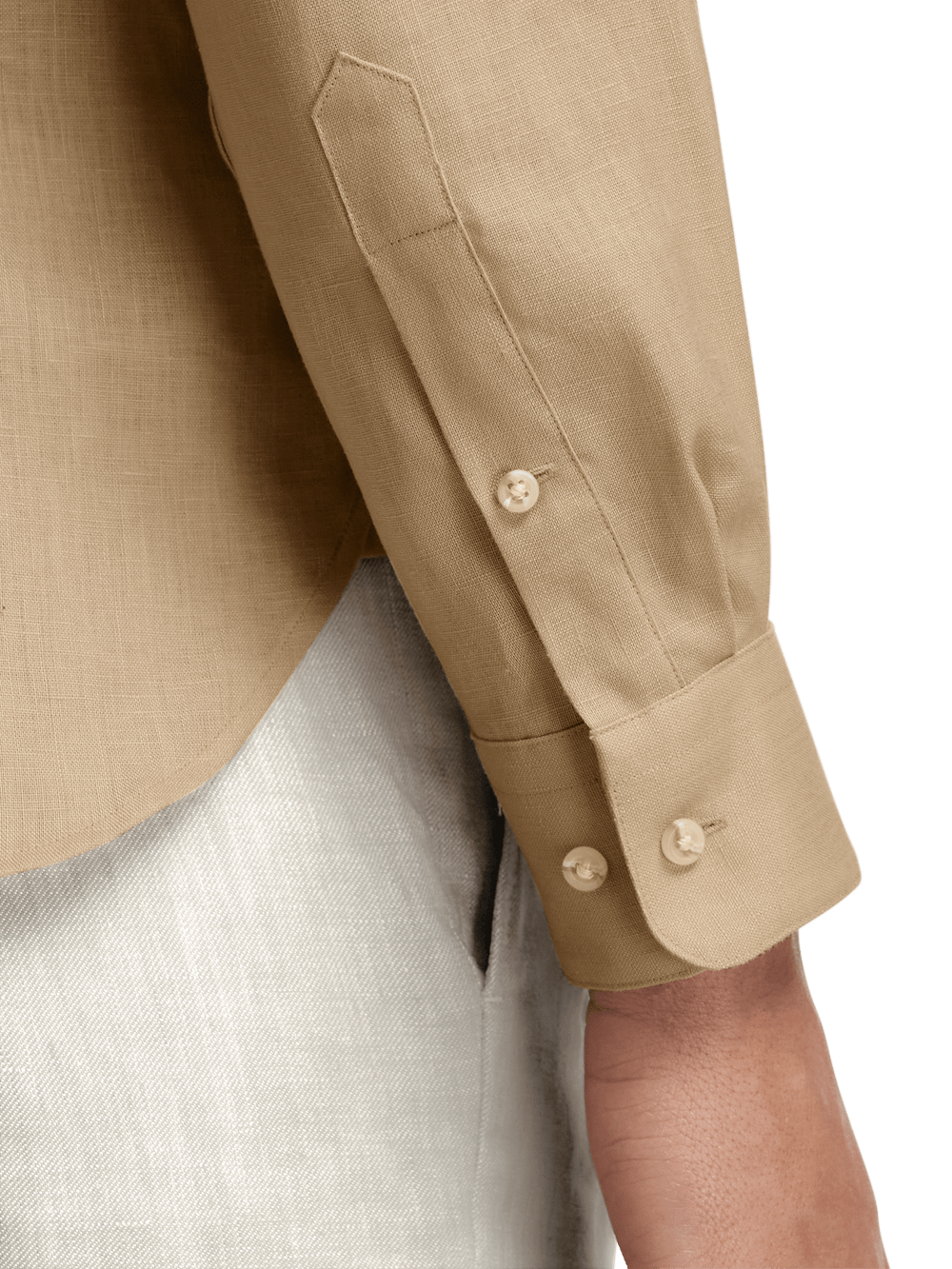 Alternate Image of Linen Solid Casual Shirt-3