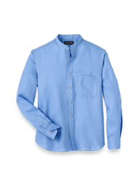 Linen Solid Casual Shirt - Light Blue