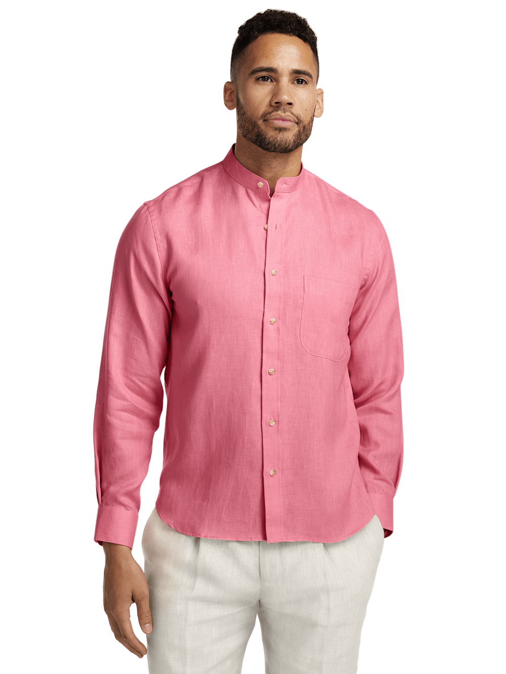 Alternate Image of Linen Solid Casual Shirt-1