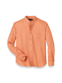 Linen Solid Casual Shirt - Coral