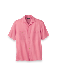 Linen Solid Casual Shirt - Pink