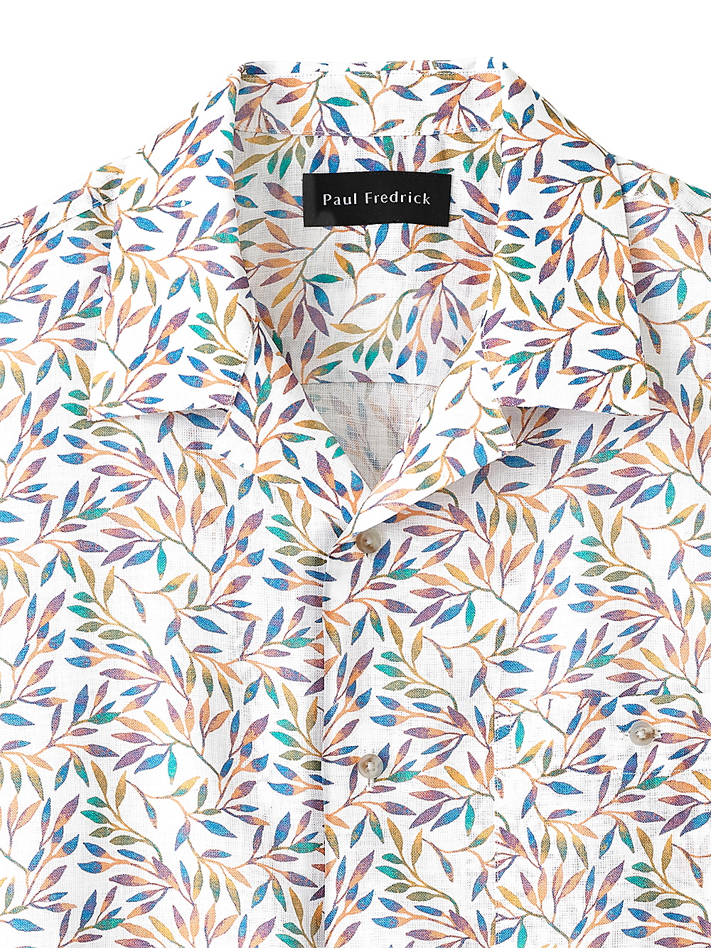 Alternate Image of Linen Botanical Print Casual Shirt-1