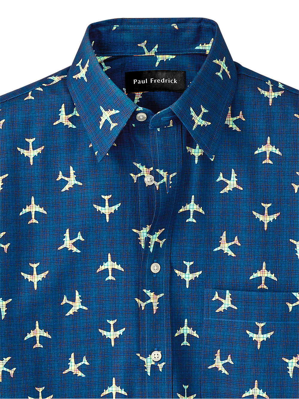 Alternate Image of Cotton Plane Print Casual Shirt-1