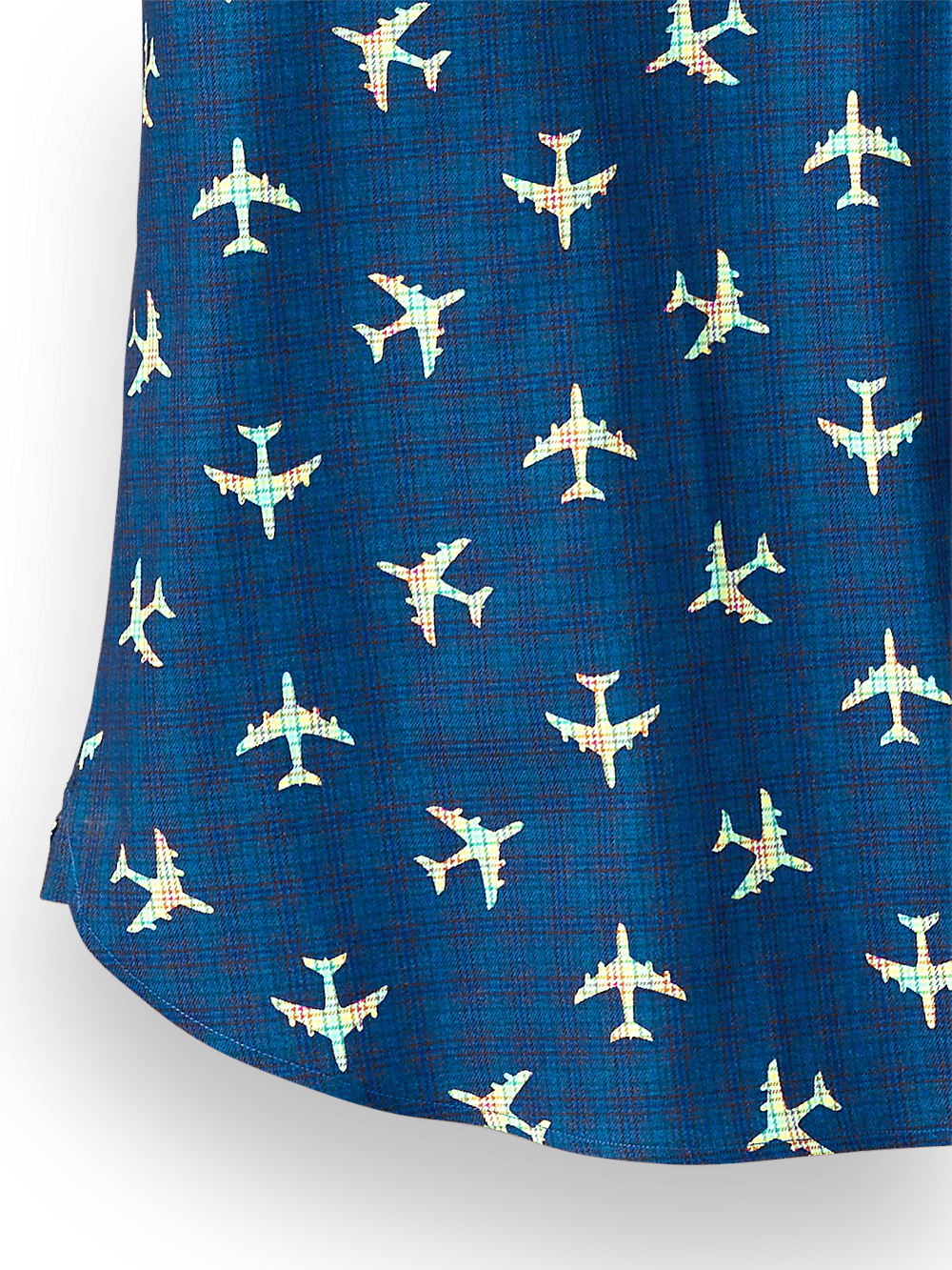 Alternate Image of Cotton Plane Print Casual Shirt-2
