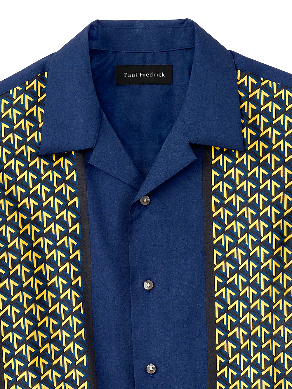 Alternate Image of Cotton Geometric Print Casual Shirt-2