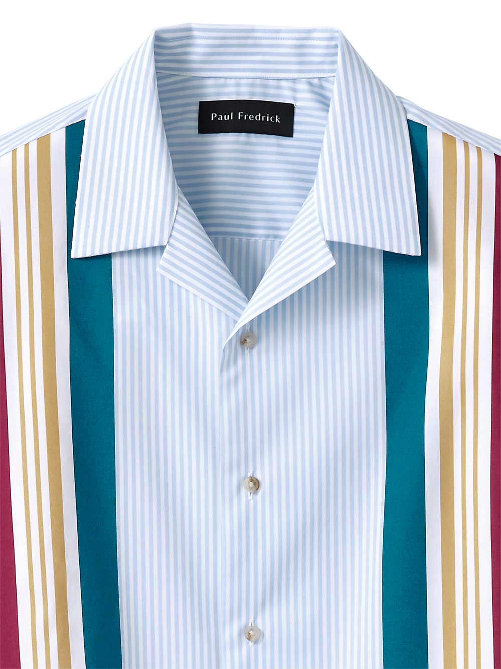 Alternate Image of Cotton Stripe Print Casual Shirt-1