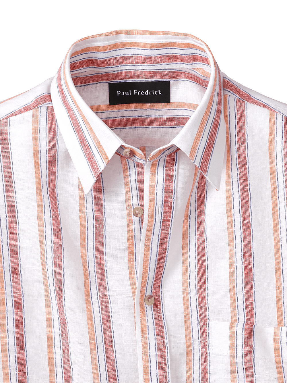 Alternate Image of Linen Stripe Casual Shirt-1
