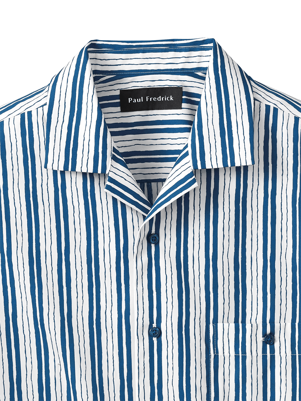 Alternate Image of Cotton Stripe Print Casual Shirt-1