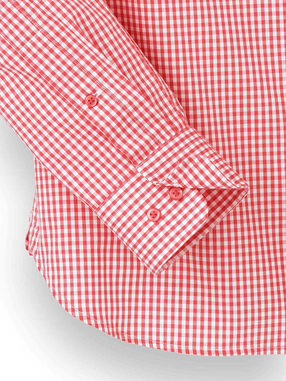 Alternate Image of Cotton Gingham Casual Shirt-2