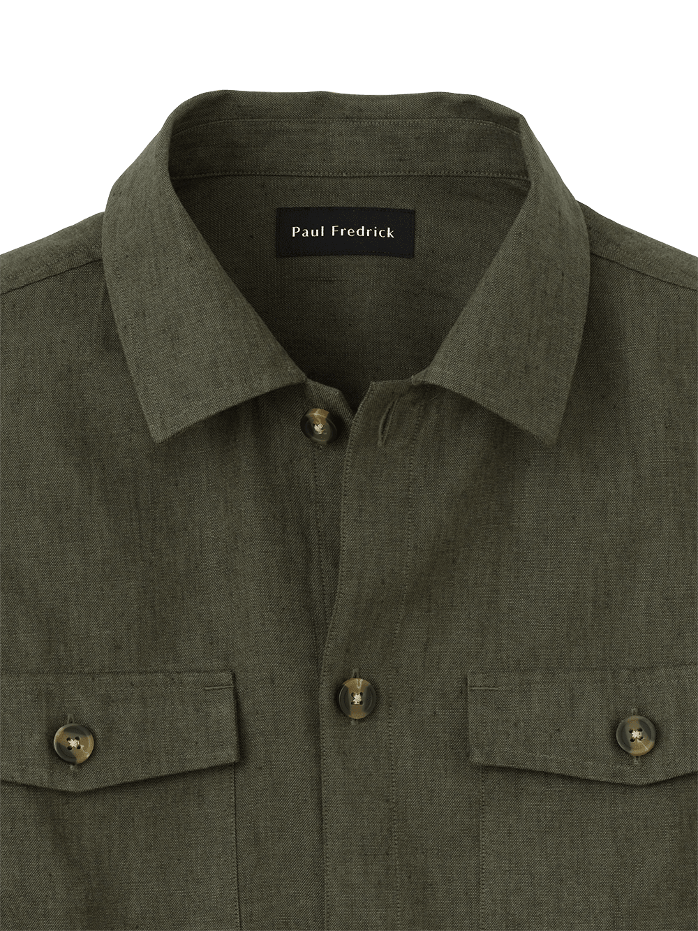 Alternate Image of Linen Blend Solid Overshirt-2