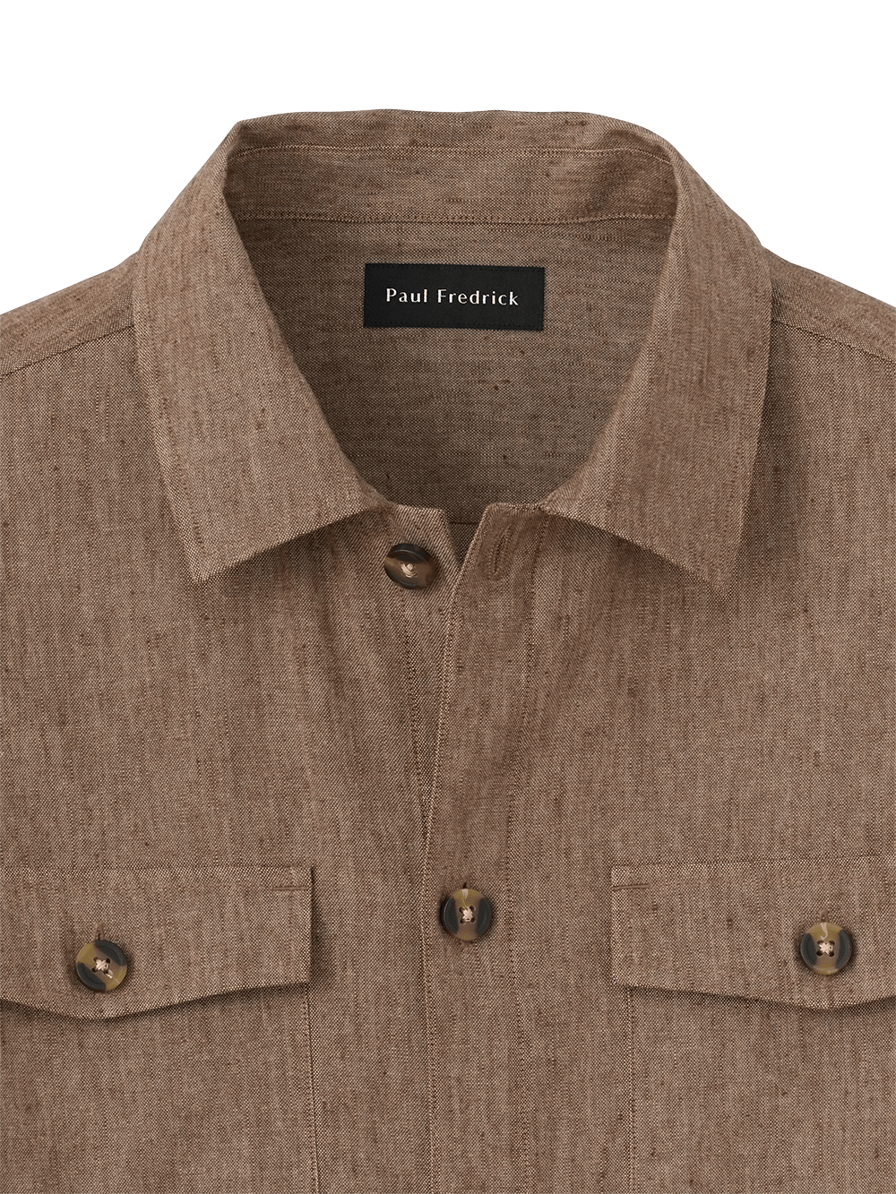 Alternate Image of Linen Blend Solid Overshirt-1