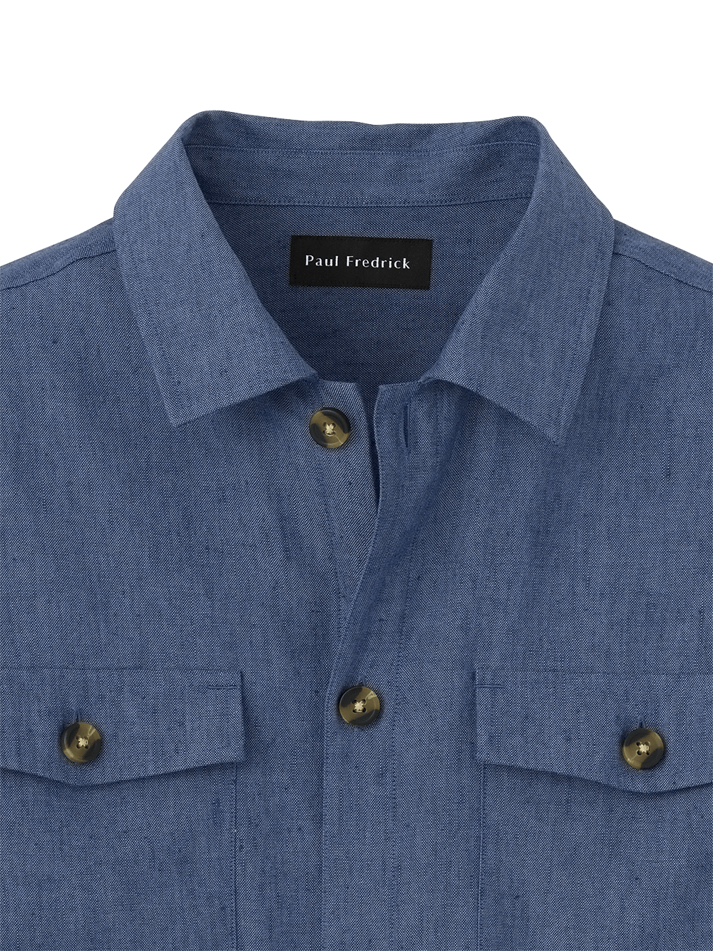 Alternate Image of Linen Blend Solid Overshirt-2