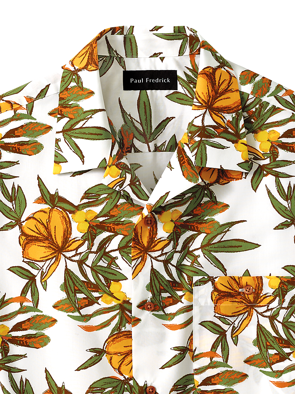 Alternate Image of Cotton Tropical Print Casual Shirt-2