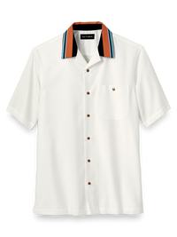 Cotton Solid Print Casual Shirt - White