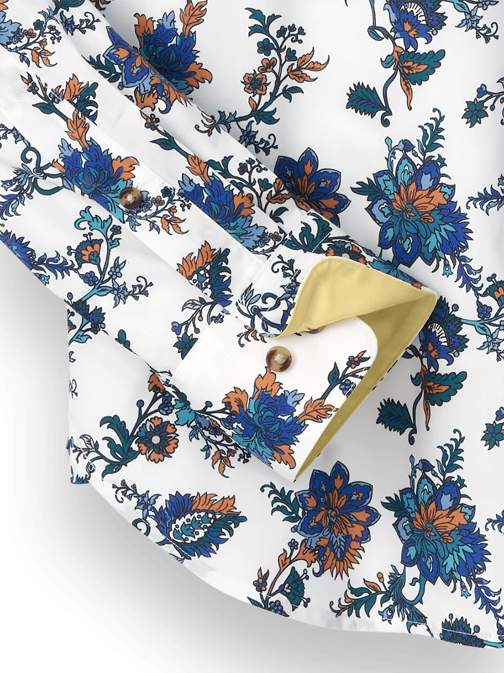 Alternate Image of Cotton Floral Print Casual Shirt-2
