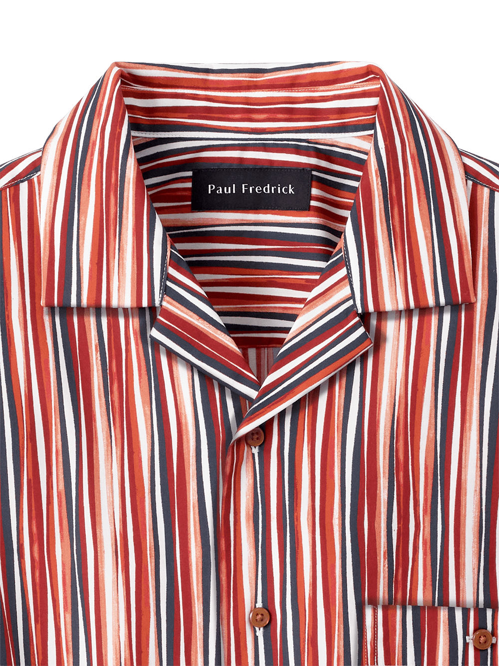 Alternate Image of Cotton Stripe Print Casual Shirt-2