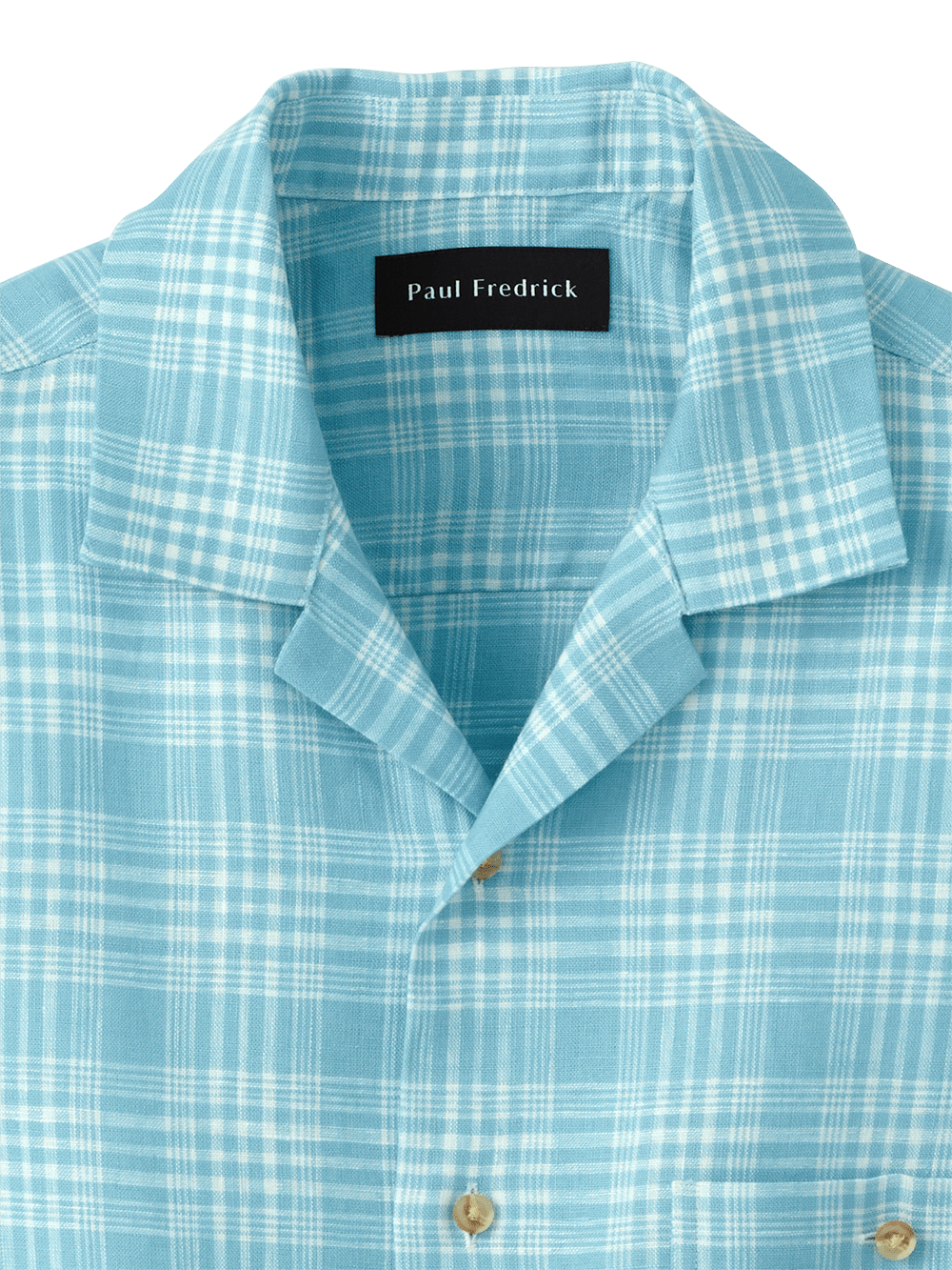 Alternate Image of Linen Plaid Casual Shirt-1