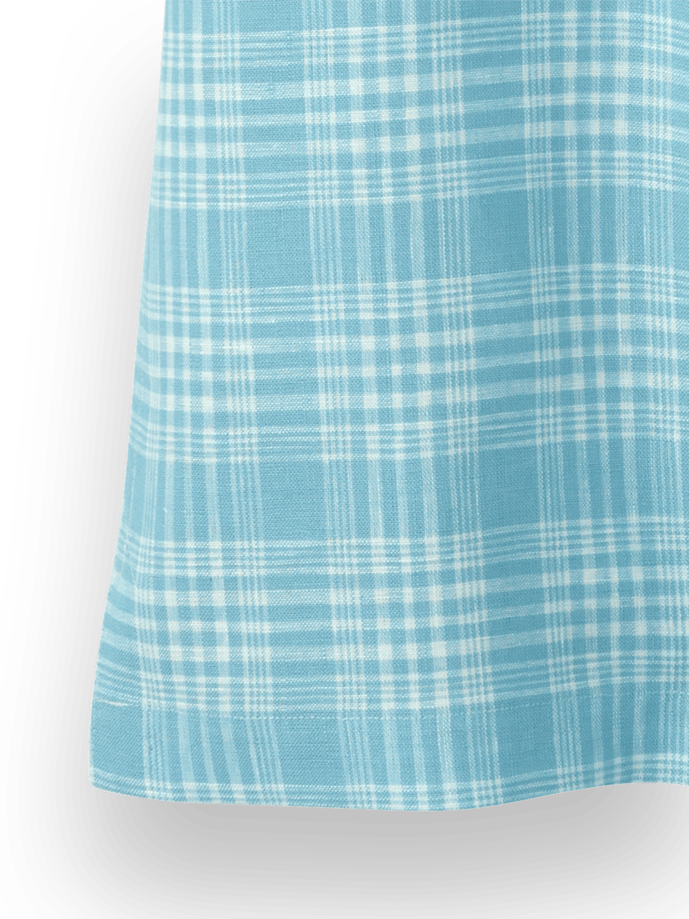 Alternate Image of Linen Plaid Casual Shirt-2