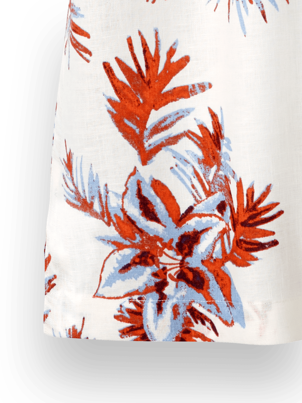 Alternate Image of Linen Floral Print Casual Shirt-2