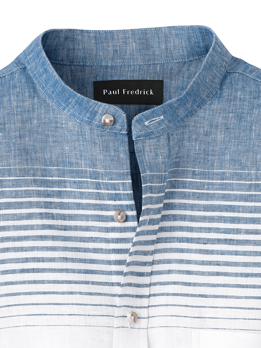Alternate Image of Linen Horizontal Stripe Casual Shirt-2