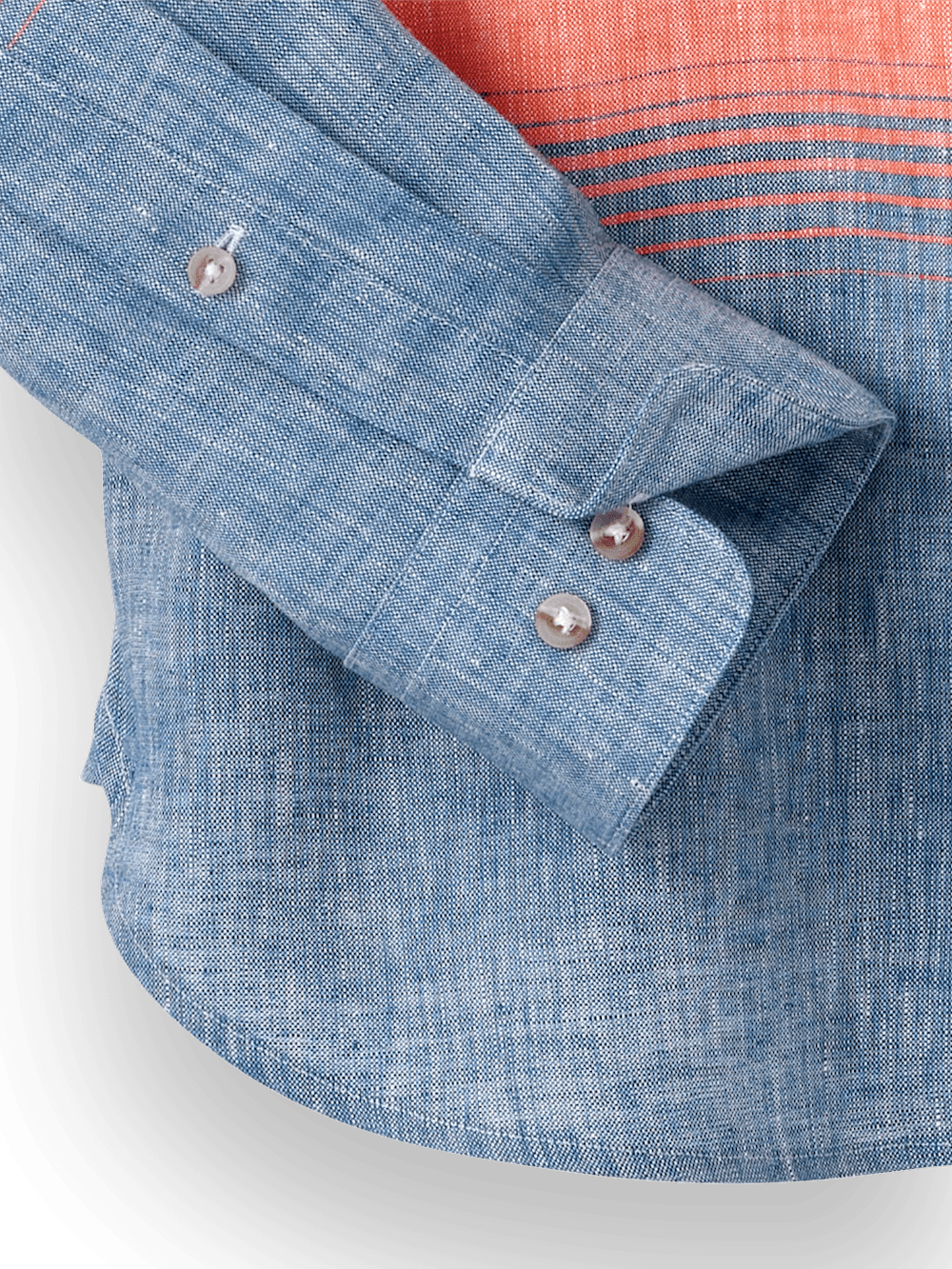 Alternate Image of Linen Horizontal Stripe Casual Shirt-3