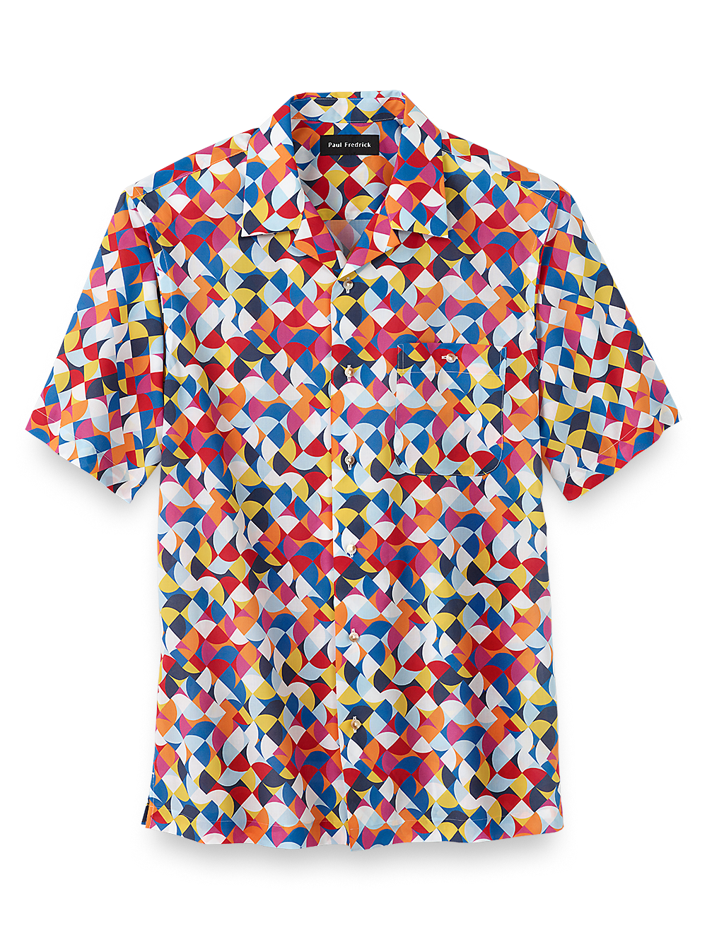 Product Image of Cotton Deco Print Casual Shirt-Multi