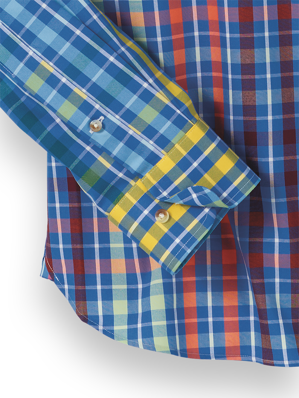 Alternate Image of Cotton Plaid Casual Shirt-2