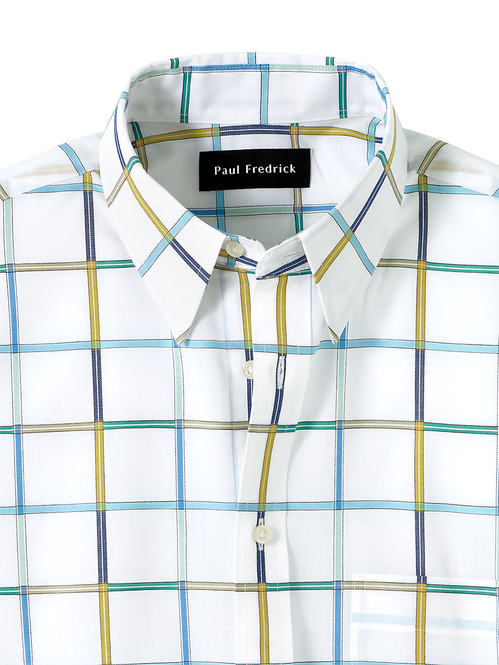 Alternate Image of Cotton Windowpane Casual Shirt-1
