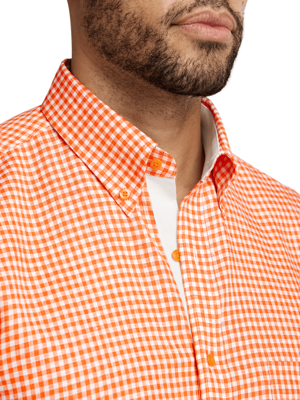 Alternate Image of Linen Gingham Check Casual Shirt-2