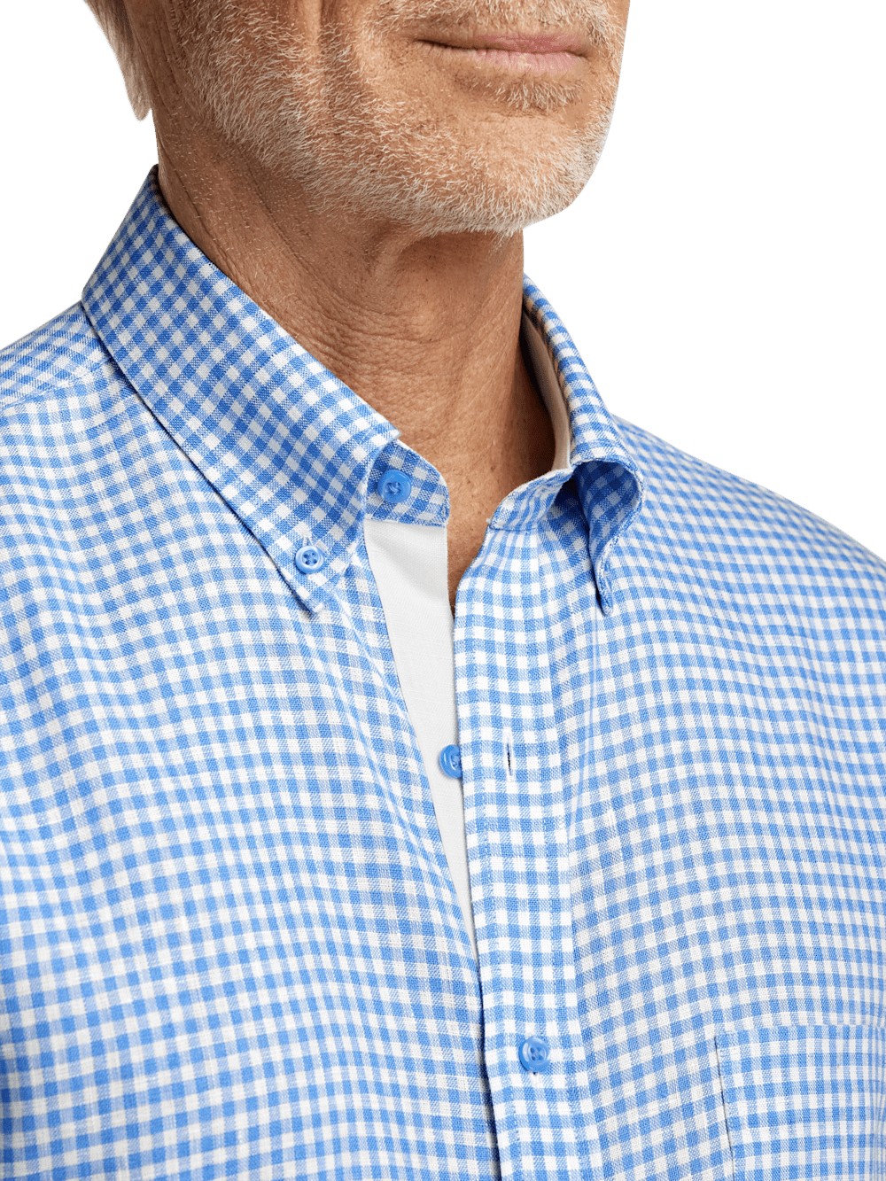 Alternate Image of Linen Gingham Check Casual Shirt-2