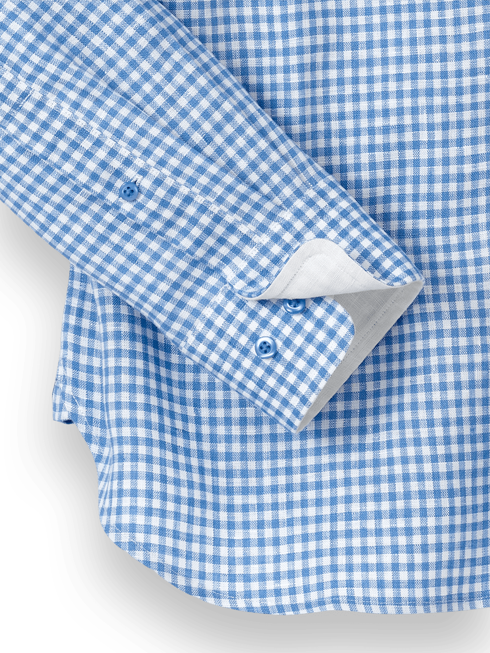 Alternate Image of Linen Gingham Check Casual Shirt-6