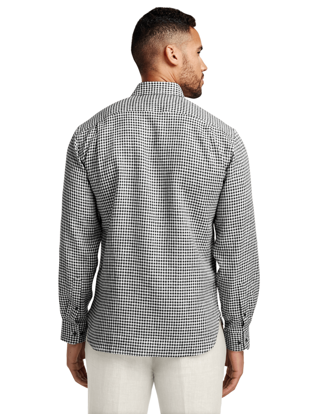Alternate Image of Linen Gingham Check Casual Shirt-4