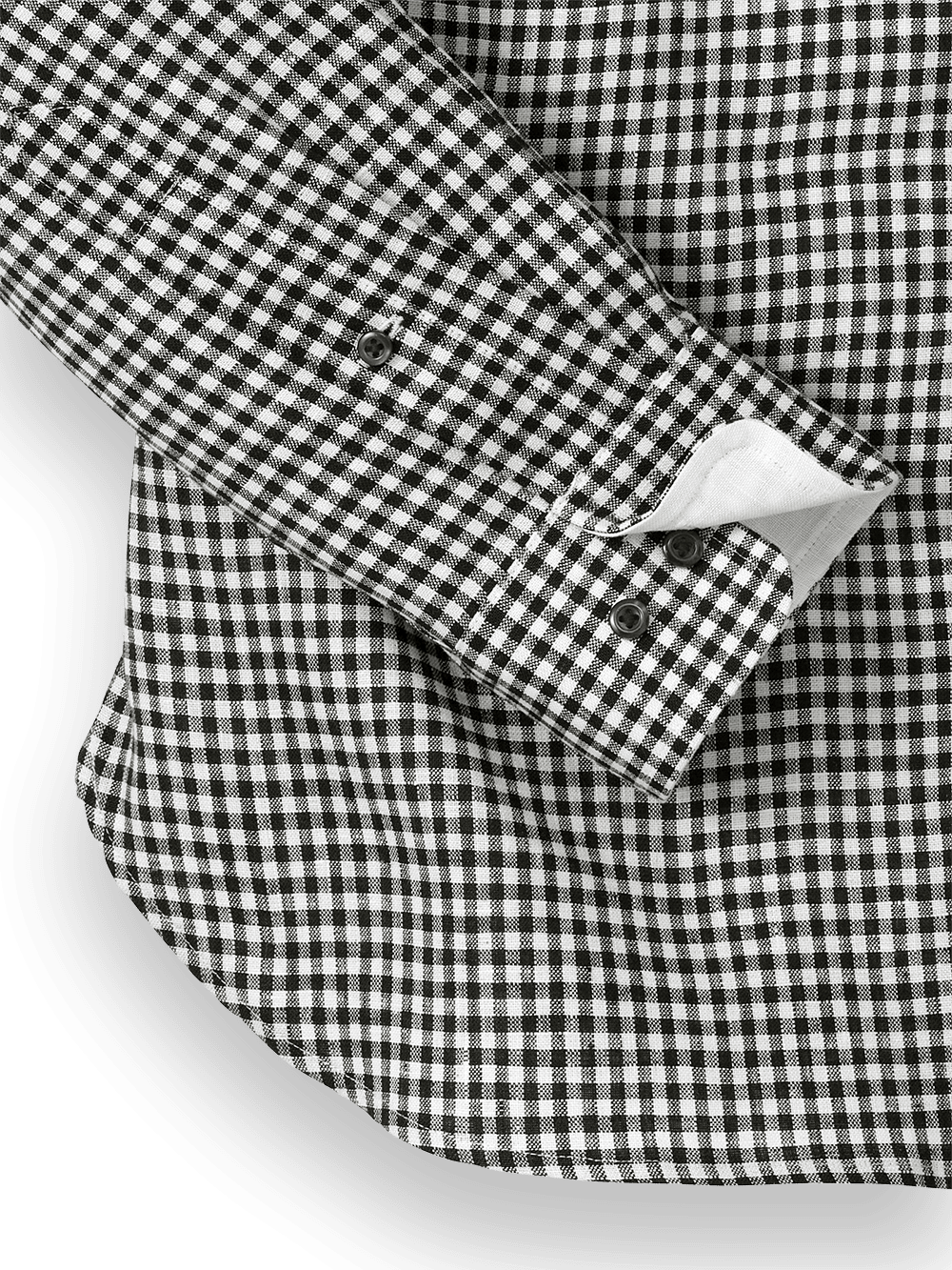 Alternate Image of Linen Gingham Check Casual Shirt-6