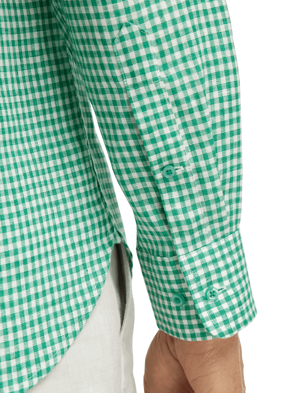Alternate Image of Linen Gingham Check Casual Shirt-3