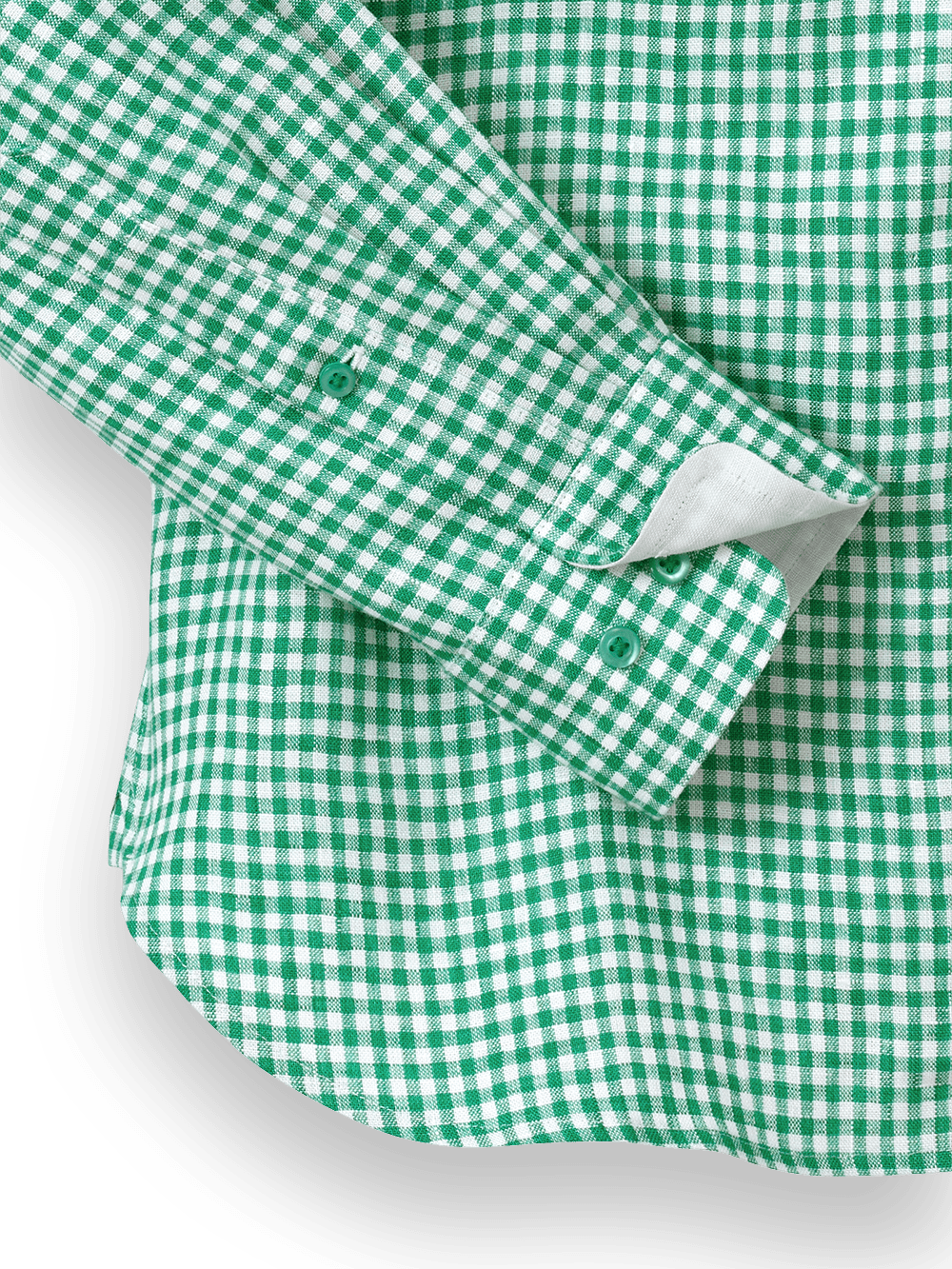 Alternate Image of Linen Gingham Check Casual Shirt-6