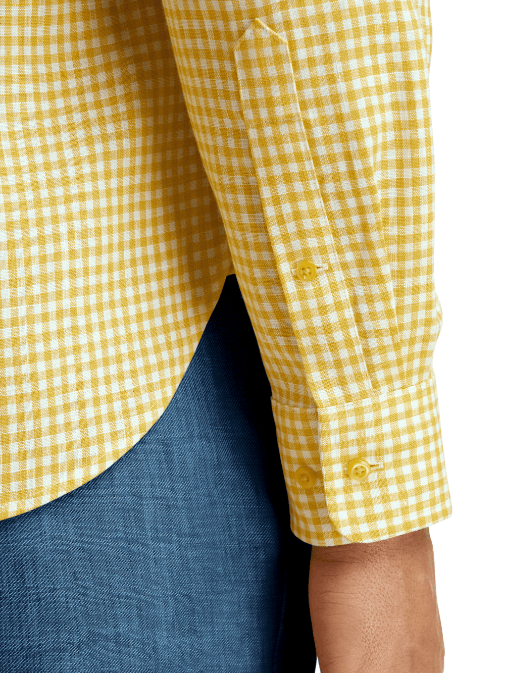 Alternate Image of Linen Gingham Check Casual Shirt-3
