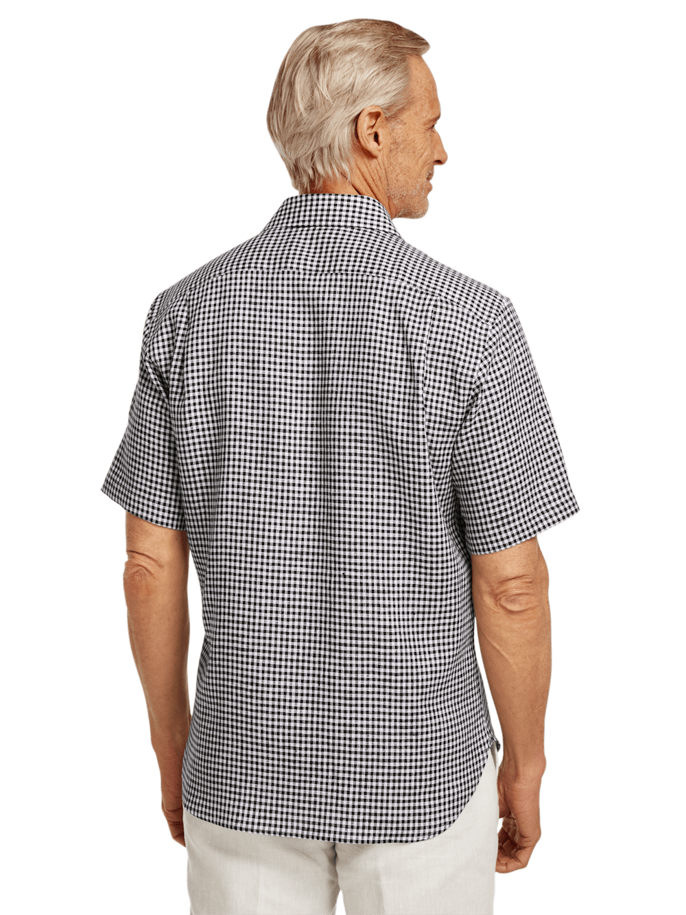 Alternate Image of Linen Gingham Check Casual Shirt-4
