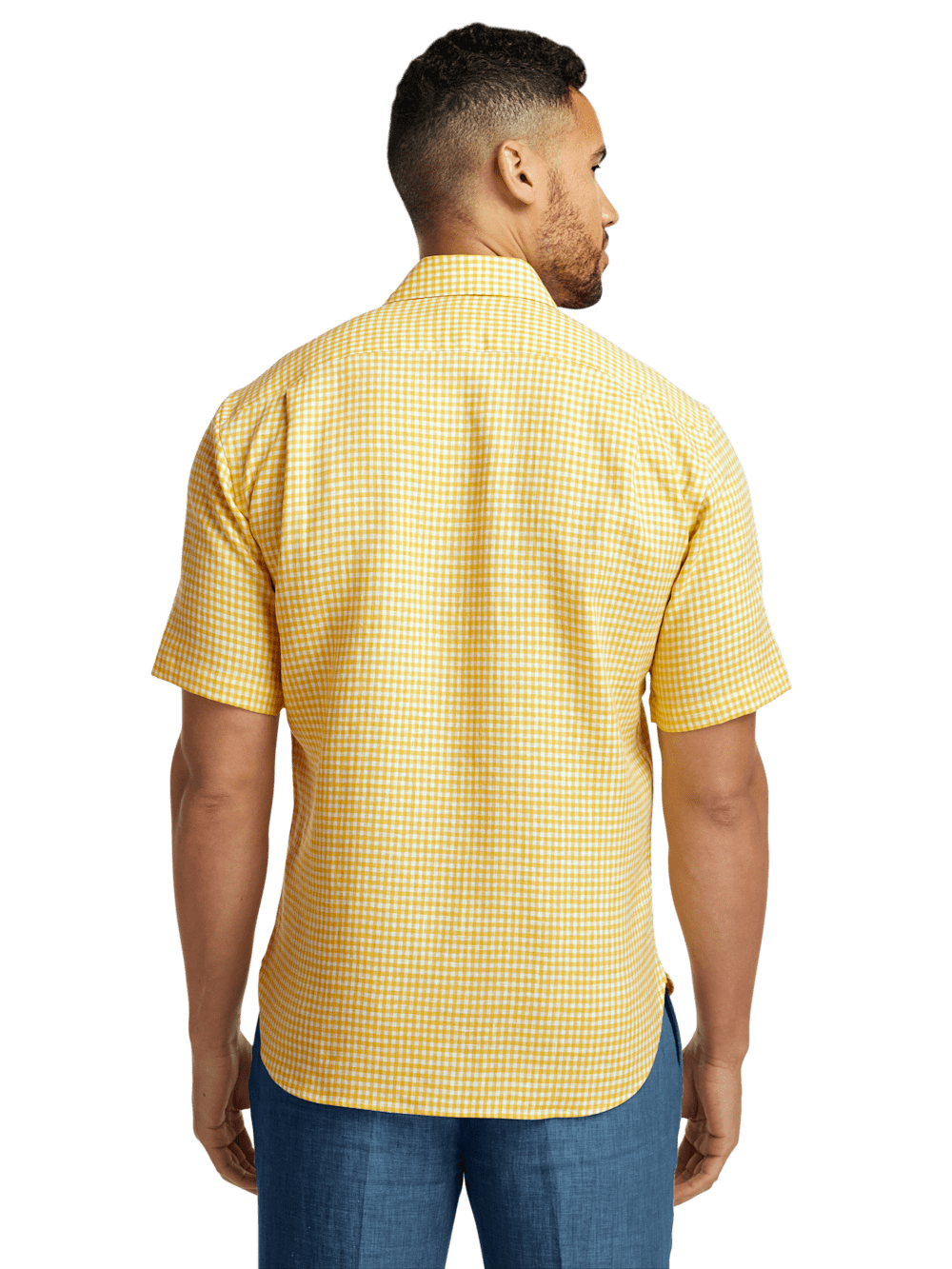 Alternate Image of Linen Gingham Check Casual Shirt-4