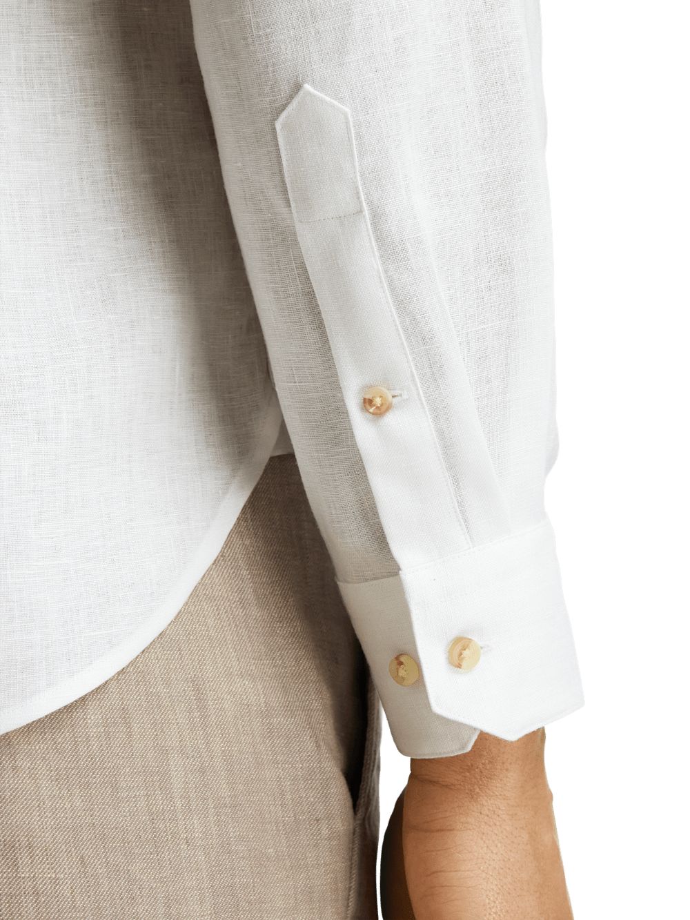 Alternate Image of Linen Print Panel Casual Shirt-3