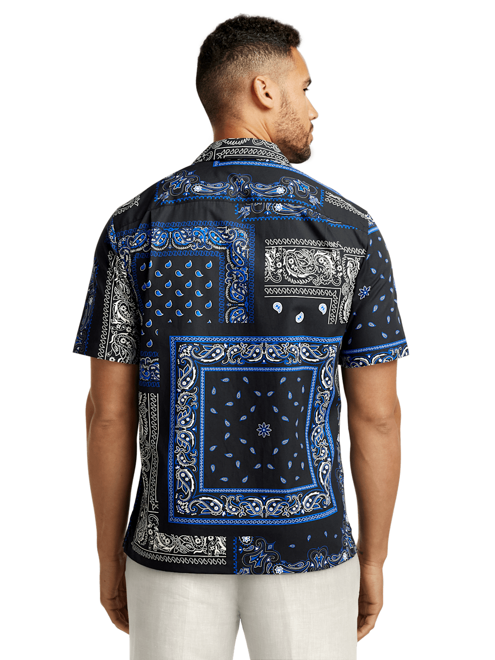 Alternate Image of Cotton Paisley Print Casual Shirt-4